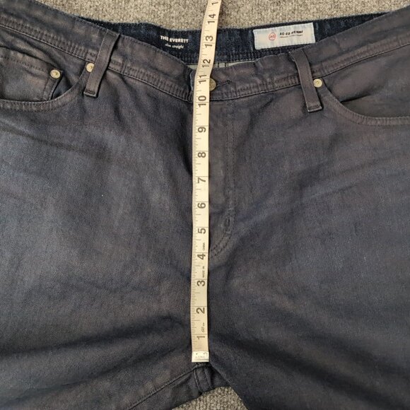AG ADRIANO GOLDSCHMIED Jeans Everett Men's 38x32 Blue Zip Slim Straight Pants - Picture 15 of 16